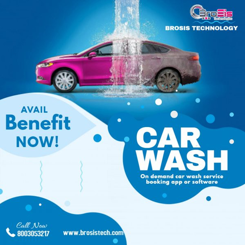 On Demand car wash service booking app or software